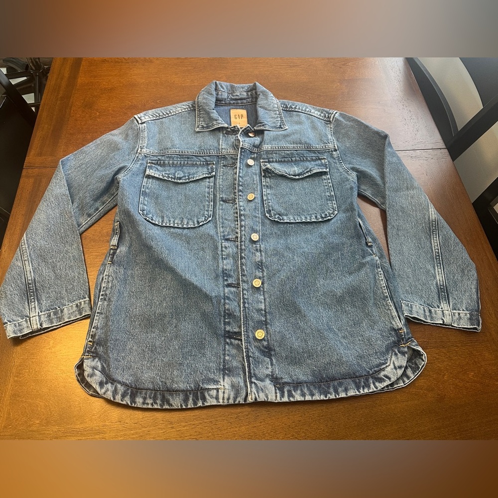 GAP Classic Blue Denim Button Down Shirt